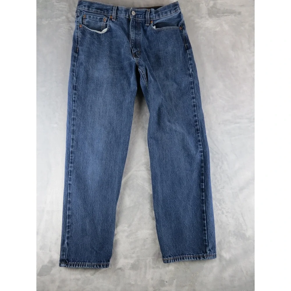 Levi's 550 Relaxed Fit Jeans Mens W36 L32‎ Blue Denim Classic Casual Pants